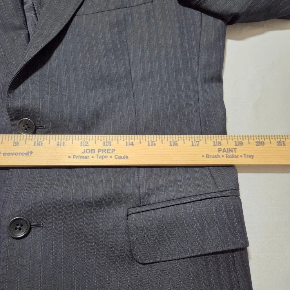 Brooks Brothers 1818 Regent Navy Wool Pinstripe Blazer Jacket Men's 39R‎